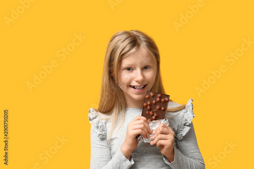Cute little girl with sweet...