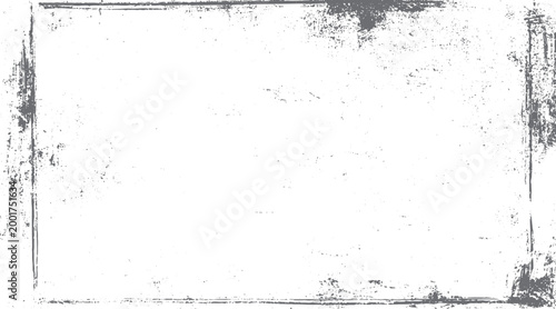 Canvas-taulu Grey distressed grunge border frame with speckles and rough edges on white backg