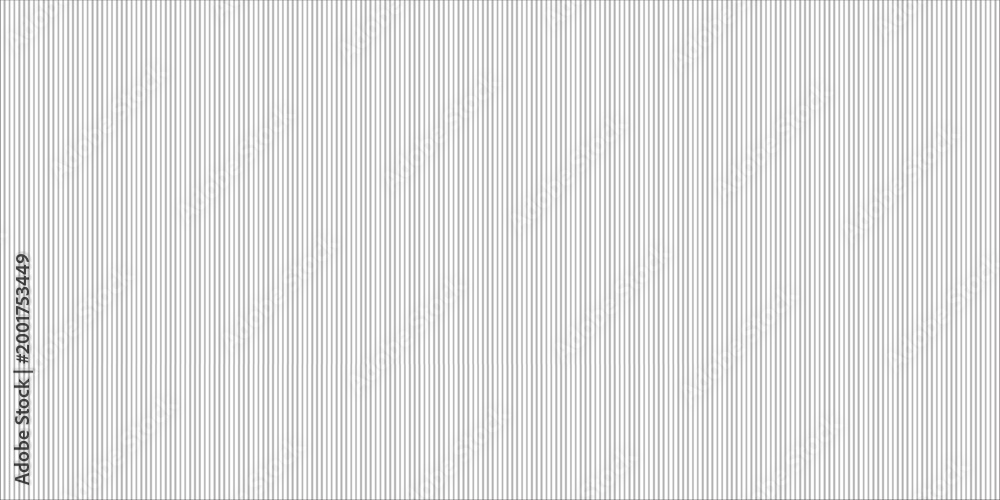 Fototapeta premium Narrow black-white vertical lines. Symmetric geometric ornament. Striped seamless pattern, abstract wallpaper. Digital paper for textile print, page fill. Vector