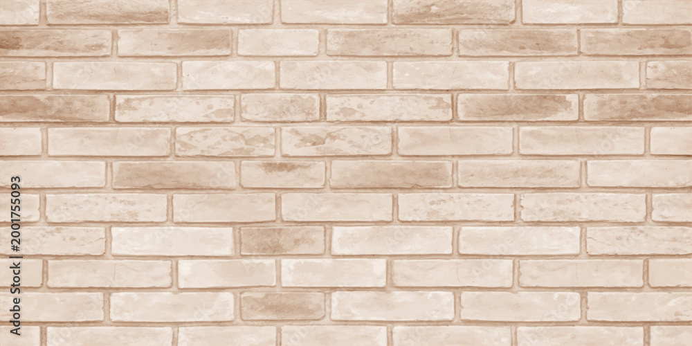 Obraz premium Rough old brown brick wall texture with a solid stone pattern and weathered cement brickwork provides a textured construction material backdrop for architectural building wallpaper surfaces