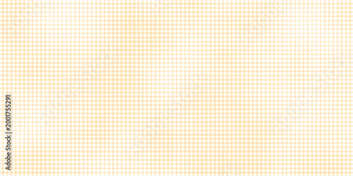 Yellow gingham or vichy pattern. Autumn or Thanksgiving day textile print for tabletop, picnic blanket, basket napkin, shirt or handkerchief. Cotton, linen or flannel design. Vector illustration Eps10