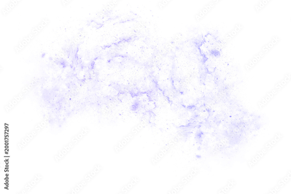 Obraz premium Blue Nebula Dust Explosion Overlay on trasnparent Background