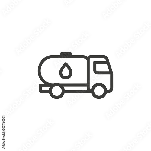 Water Tanker Truck Icon