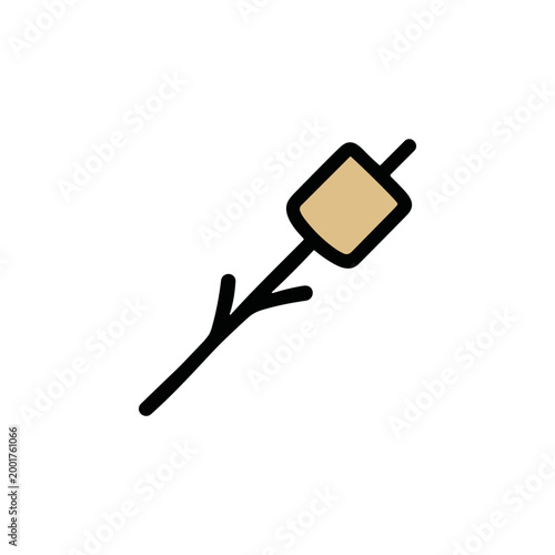 Marshmallow on Stick Icon