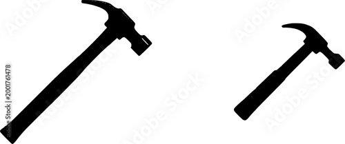 A meticulously crafted hickory-handled vintage steel claw hammer exudes both durability and craftsmanship in an industrial setting