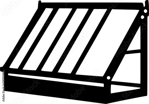 A handcrafted wooden garden cold frame with a hinged lid provides an ideal enclosure for seedlings or young plants in cooler climates