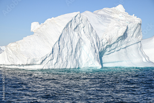 Bild auf Leinwand Disko Bay, Western Greenland - Blue Iceberg Detail in Ilulissat Icefjord Arctic
