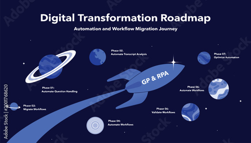 Vector illustration of a cartoon globe with an airplane flying through space between the earth and moon for travel and tourism business design