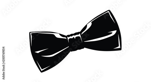 black bow tie on white background high quality professional detailed modern elegant stylish clean crisp vibrant colorful digital creative innovative