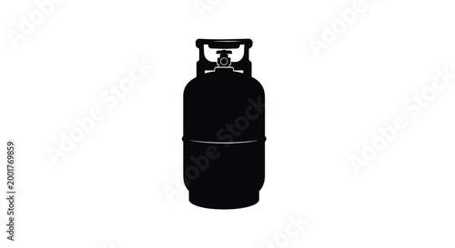 propane tank silhouette on white background high quality professional detailed modern elegant stylish clean crisp vibrant colorful digital creative innovative