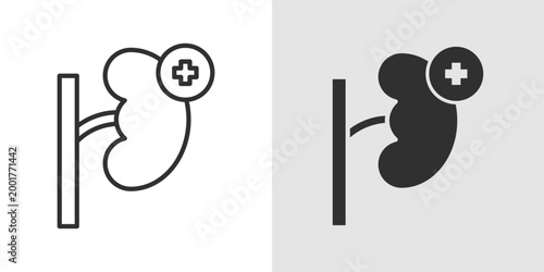 Adrenal Health Icon representing the function and balance of adrenal glands, supporting stress response, hormone regulation, and overall well being.