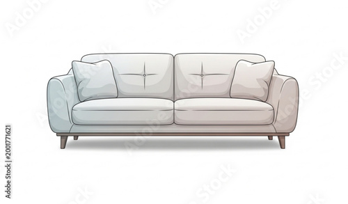 Minimal Sofa Furniture Vector Design
