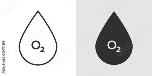Blood Oxygen Icon representing oxygen levels in the blood, respiratory health, and monitoring of oxygen saturation for overall wellness.