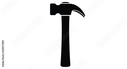 hammer silhouette on white background high quality professional detailed modern elegant stylish clean crisp vibrant colorful digital creative innovative contemporary