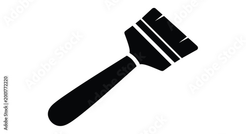 paintbrush silhouette on white background high quality professional detailed modern elegant stylish clean crisp vibrant colorful digital creative innovative contemporary