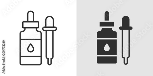 Essential Oil Icon representing natural plant extracts used for aromatherapy, relaxation, wellness, and holistic health practices.