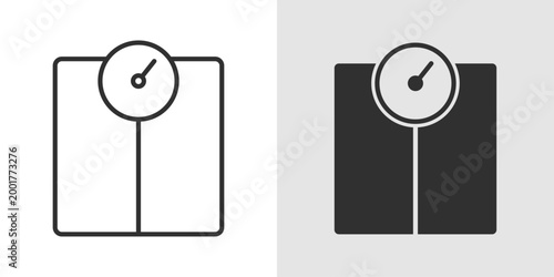 Smart Scale Icon representing digital weight measurement, body composition tracking, and health monitoring through connected smart devices.