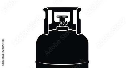 propane tank silhouette on white background high quality professional detailed modern elegant stylish clean crisp vibrant colorful digital creative innovative