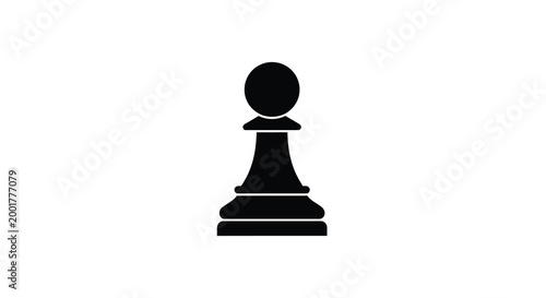 chess pawn silhouette on white background high quality professional detailed modern elegant stylish clean crisp vibrant colorful digital creative innovative