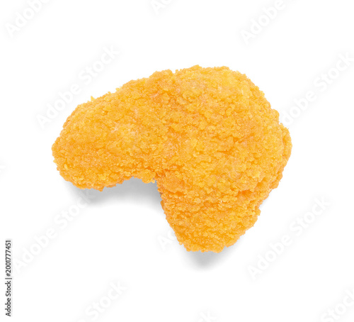 Tasty nugget on white backg...