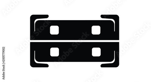 stacked server racks icon in black and white isolated high quality professional detailed modern elegant stylish clean crisp vibrant colorful