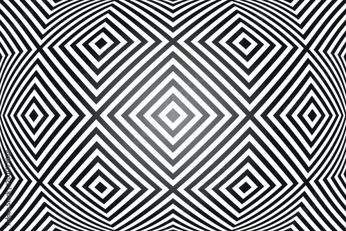 Abstract Geometric Convex Pattern with 3D Illusion Effect.