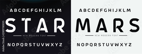 Modern Sport Future Logo Alphabet Font and Number. Typography abstract italic bold fonts technology, sport, movie brand logos. vector illustration