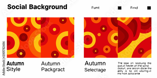 autumn themed social media background patterns high quality