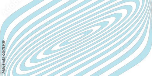 Illustration of cyan and white concentric circles