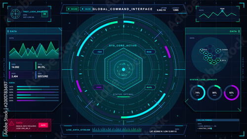 Modern vector mockup of mobile finance app screens with loan account, secure vault, payment plan, interest rate cards and transaction dashboard