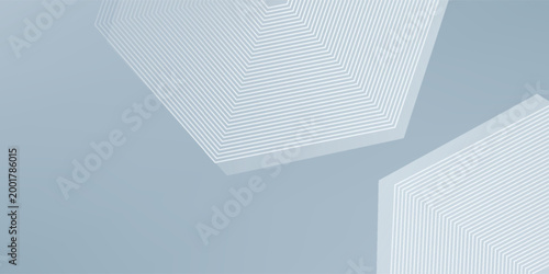 Vector watercolor hexagon line background art
