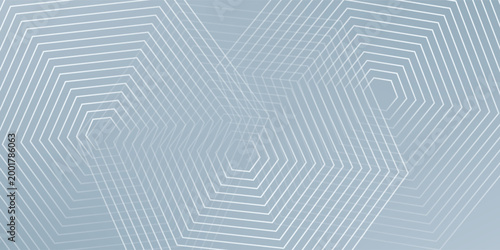 Vector watercolor hexagon line background art