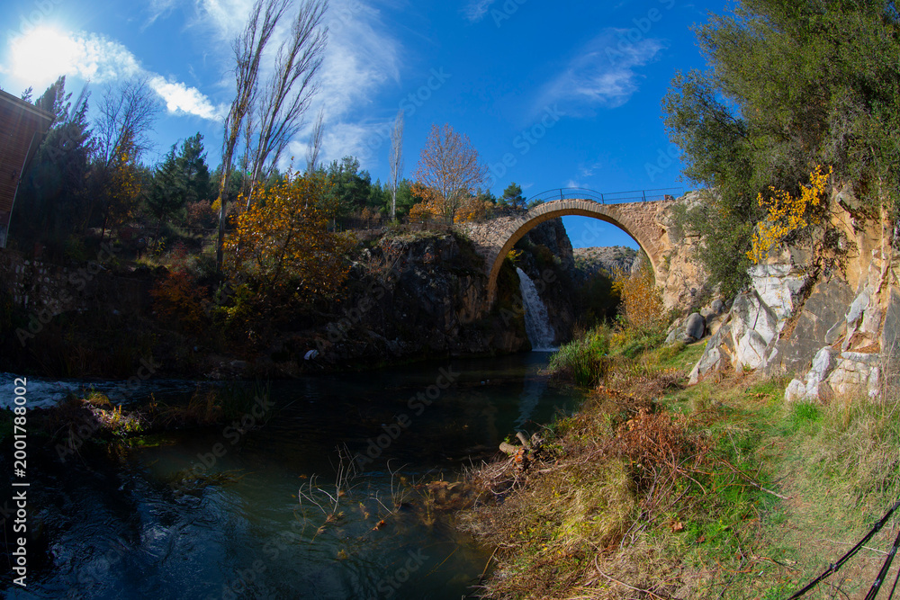 Fototapeta premium Clandras Bridge and Banaz River