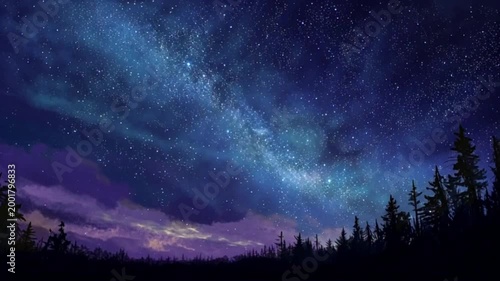 starry night sky