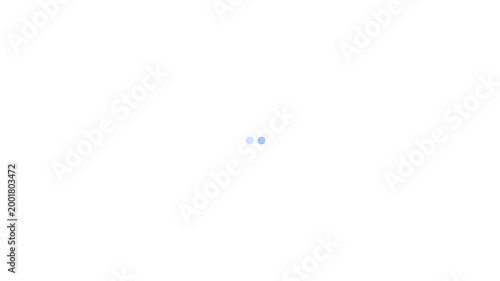 Two light blue dots on a white background Keywords: dots, blue, light, white, background, simple, minimal, abstract, graphic, design, element, symbol, punctuation, loading, waiting, ellipsis