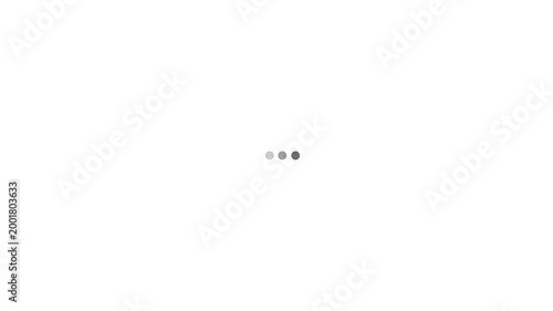 Three Gray Dots Loading Animation on White Background image