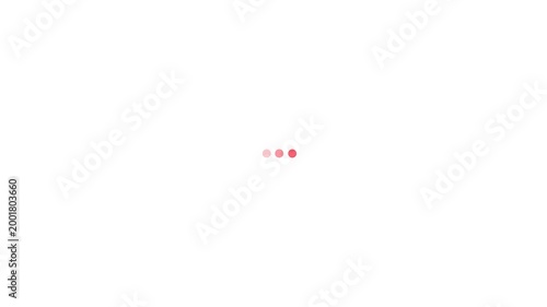 Three Pink Dots Loading Animation on White Background image