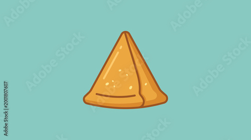 A single fortune cookie on plate.