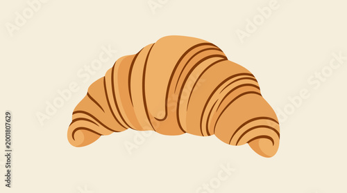 Croissant pastry on a plate.