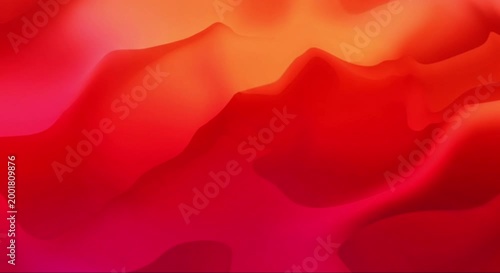 Abstract Red and Orange Fluid Wave Gradient Background