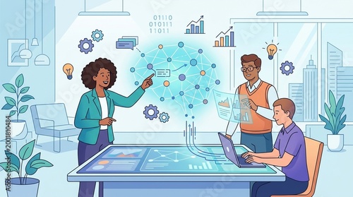 AI Technology: Artificial Intelligence Concept - Artificial Intelligence & Machine Learning Concept