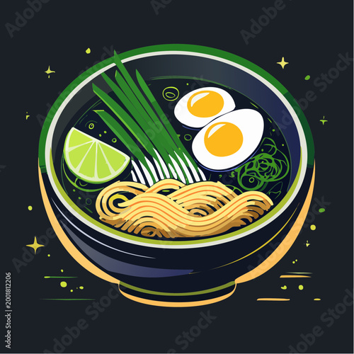Japanische Ramen Bowl modern interpretiert