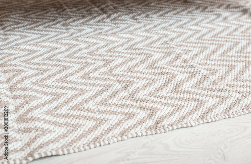 Soft rug on floor in living...
