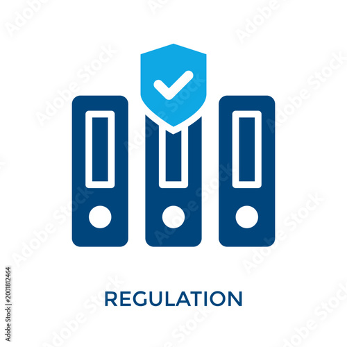 Regulation Icon Dual Tone Style. Vector Illustration For Graphic Design