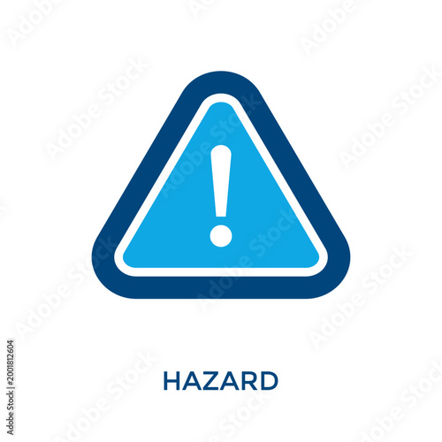 Hazard Icon Dual Tone Style. Vector Illustration For Graphic Design