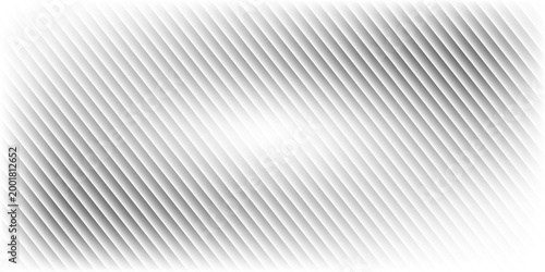 Transparent corrugated plastic ribbed glass background with abstract line patterns. 3D gradient light effects for retail windows or architectural panels. Vintage chrome reflections or polycarbonate.