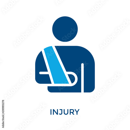 Injury Icon Dual Tone Style. Vector Illustration For Graphic Design