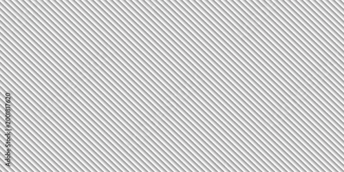 Transparent corrugated plastic ribbed glass background with abstract line patterns. 3D gradient light effects for retail windows or architectural panels. Vintage chrome reflections or polycarbonate.
