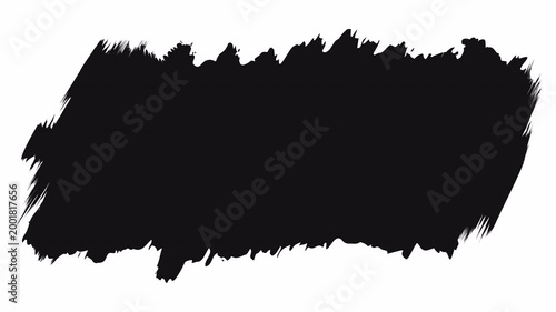 Grunge Brush Stroke Frame Overlay Paint Ink Banner Alpha Channel