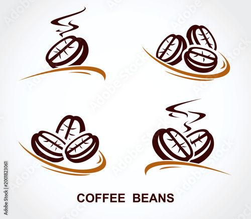 Coffee label and icon set. Collection icons coffee. Vector